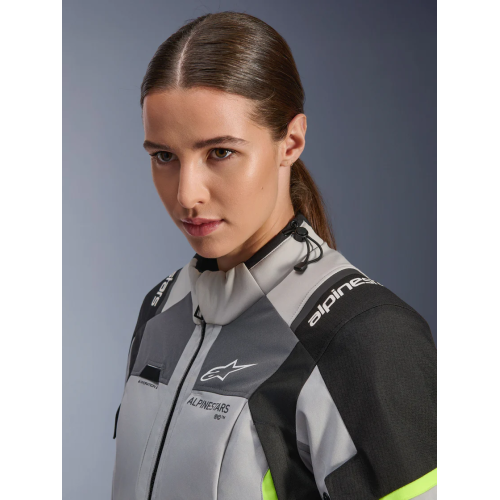GIACCA STELLA ANDES V4 DRYSTAR  ICE GRAY DARK GRAY BK YLLW FL | ALPINESTARS