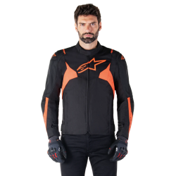 GIACCA T-JAWS V4 WP  BLACK RED FLUO | ALPINESTARS