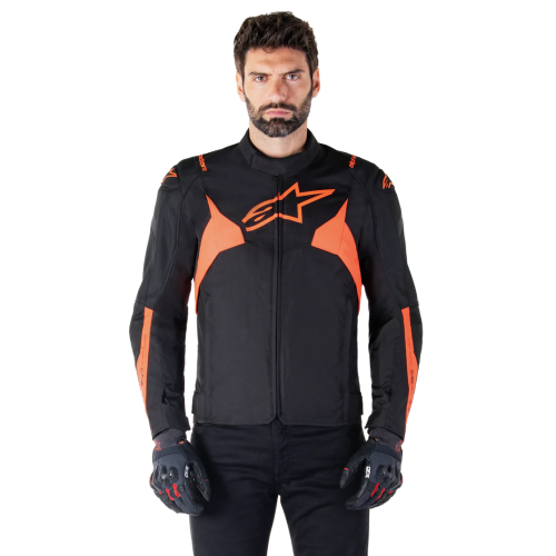 GIACCA T-JAWS V4 WP  BLACK RED FLUO | ALPINESTARS