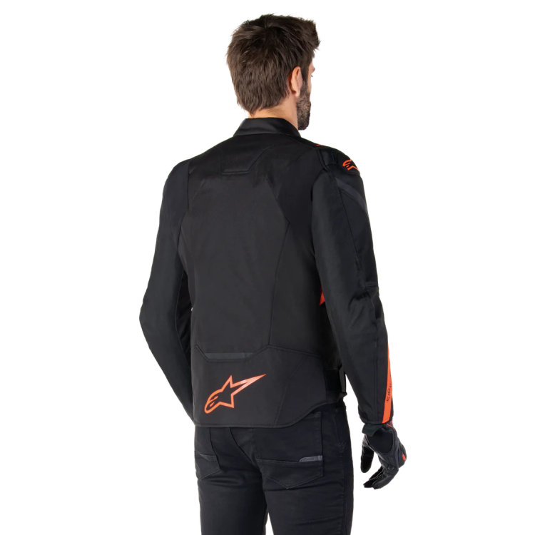 GIACCA T-JAWS V4 WP  BLACK RED FLUO | ALPINESTARS