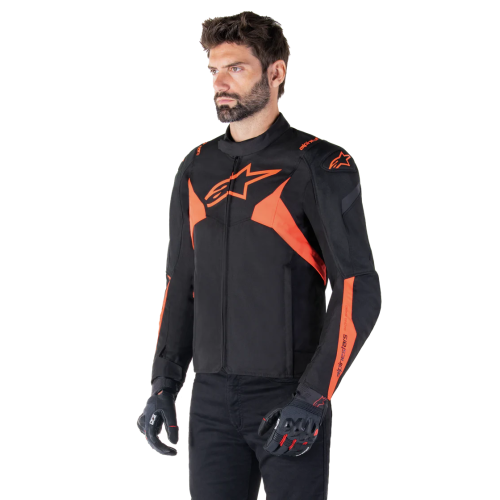 GIACCA T-JAWS V4 WP  BLACK RED FLUO | ALPINESTARS