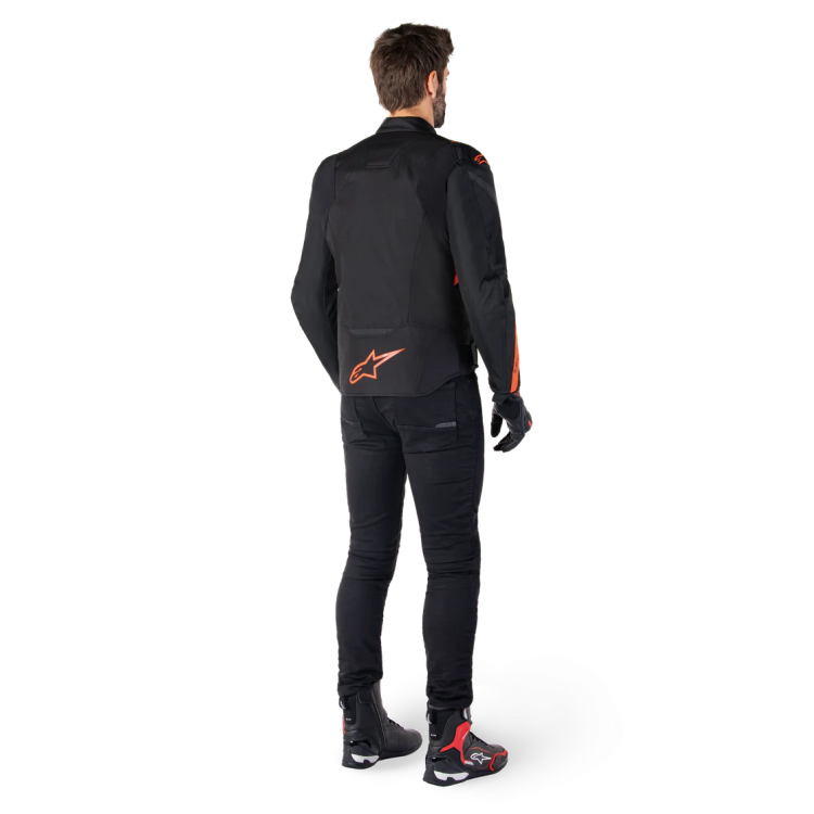 GIACCA T-JAWS V4 WP  BLACK RED FLUO | ALPINESTARS