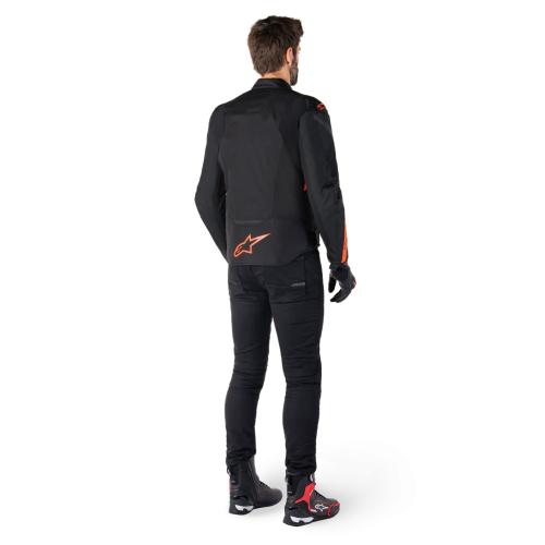 GIACCA T-JAWS V4 WP  BLACK RED FLUO | ALPINESTARS