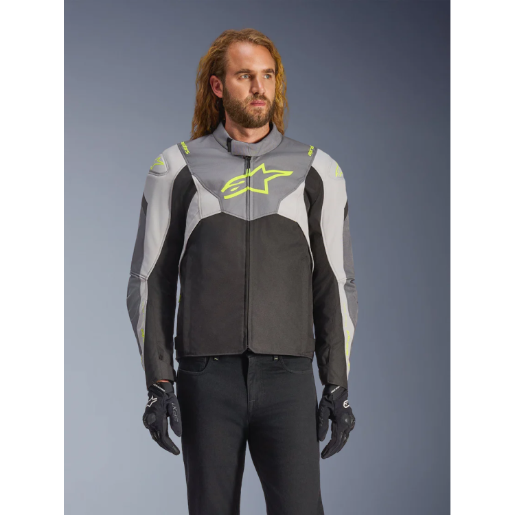 GIACCA T-JAWS V4 WP  BLACK ICE GRAY DARK GRAY | ALPINESTARS
