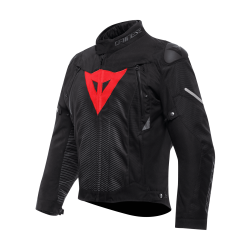 SUPER SPRINT D-DRY JACKET BLACK BLACK RED-LAVA |DAINESE