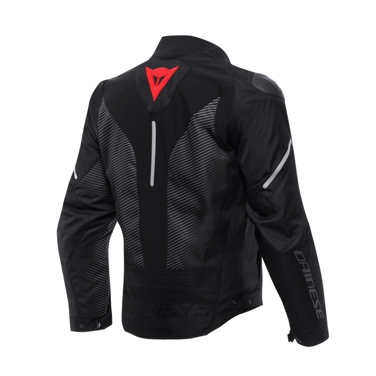 SUPER SPRINT D-DRY JACKET BLACK BLACK RED-LAVA |DAINESE