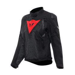 SUPER SPRINT D-DRY JACKET WMN BLACK BLACK RED-LAVA |DAINESE