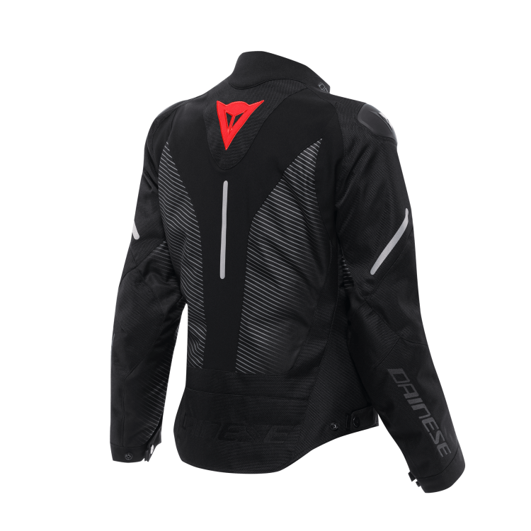 SUPER SPRINT D-DRY JACKET WMN BLACK BLACK RED-LAVA |DAINESE