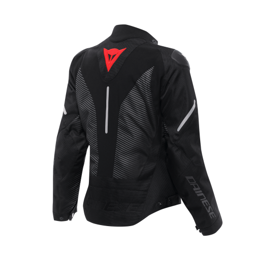 SUPER SPRINT D-DRY JACKET WMN BLACK BLACK RED-LAVA |DAINESE