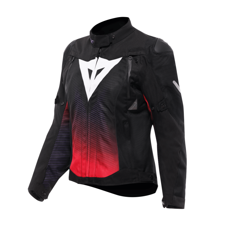 SUPER SPRINT D-DRY JACKET WMN BLACK FUCHSIA WHITE |DAINESE