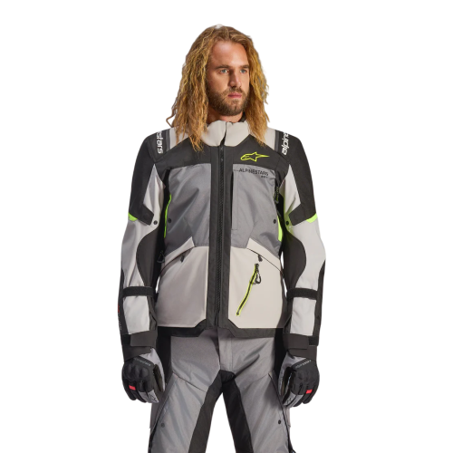 GIACCA ANDES V4 DRYSTAR  DK GRAY ICE GRAY BK YLLW FLUO | ALPINESTARS