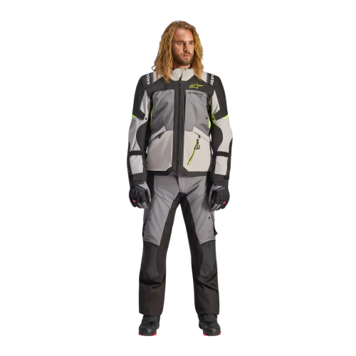 GIACCA ANDES V4 DRYSTAR  DK GRAY ICE GRAY BK YLLW FLUO | ALPINESTARS