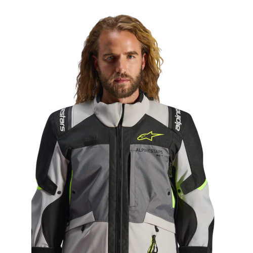 GIACCA ANDES V4 DRYSTAR  DK GRAY ICE GRAY BK YLLW FLUO | ALPINESTARS