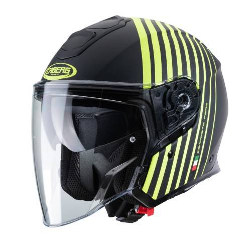 CASCO CABERG FLYON BAKARI MATT BLACK / YELLOW FLUO