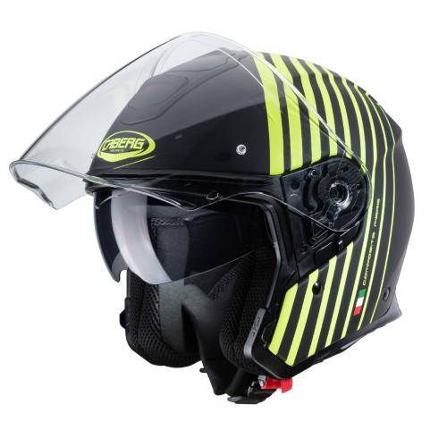 CASCO CABERG FLYON BAKARI MATT BLACK / YELLOW FLUO