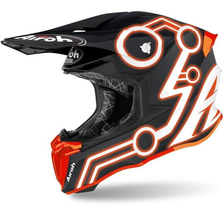 CASCO TWIST 2.0 NEON ORANGE MATT AIROH