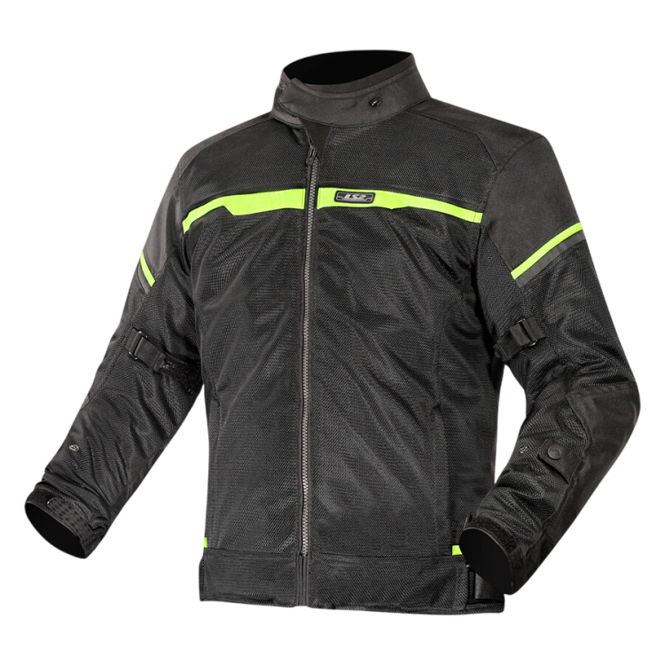 GIACCA RIVA MAN JACKET BLACK NEON YELLOW | LS2