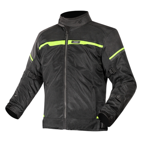 GIACCA RIVA MAN JACKET BLACK NEON YELLOW | LS2
