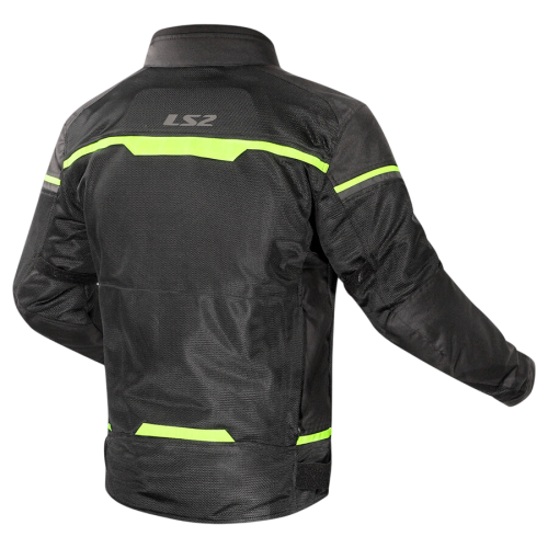 GIACCA RIVA MAN JACKET BLACK NEON YELLOW | LS2