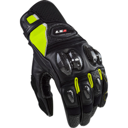 GUANTI SPARK 2 LEATHER MAN GLOVES BLACK H-V  | LS2