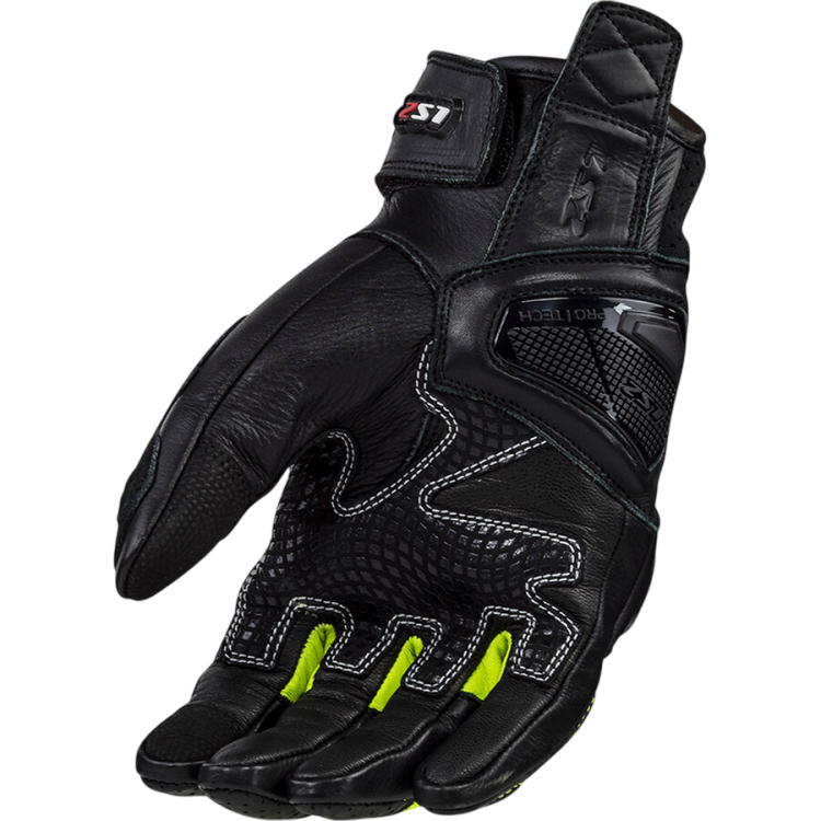 GUANTI SPARK 2 LEATHER MAN GLOVES BLACK H-V  | LS2