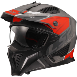 CASCO OF606 DRIFTER DEVOR M.SILVER TITANIUM RED-06 | LS2