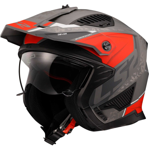 CASCO OF606 DRIFTER DEVOR M.SILVER TITANIUM RED-06 | LS2
