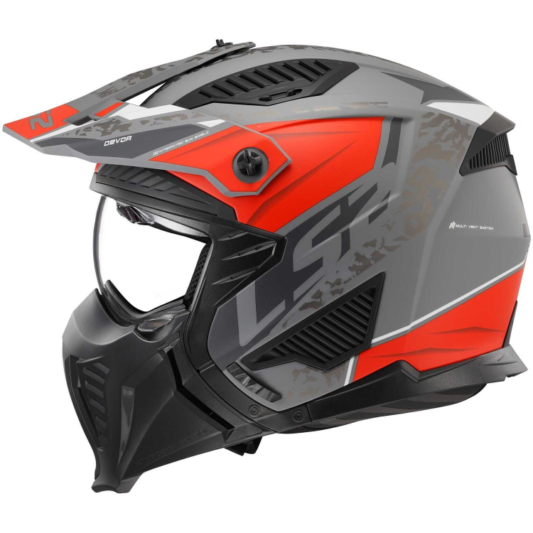CASCO OF606 DRIFTER DEVOR M.SILVER TITANIUM RED-06 | LS2