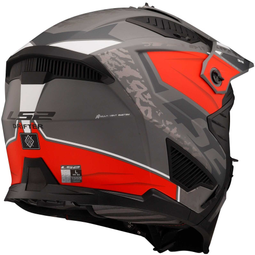 CASCO OF606 DRIFTER DEVOR M.SILVER TITANIUM RED-06 | LS2