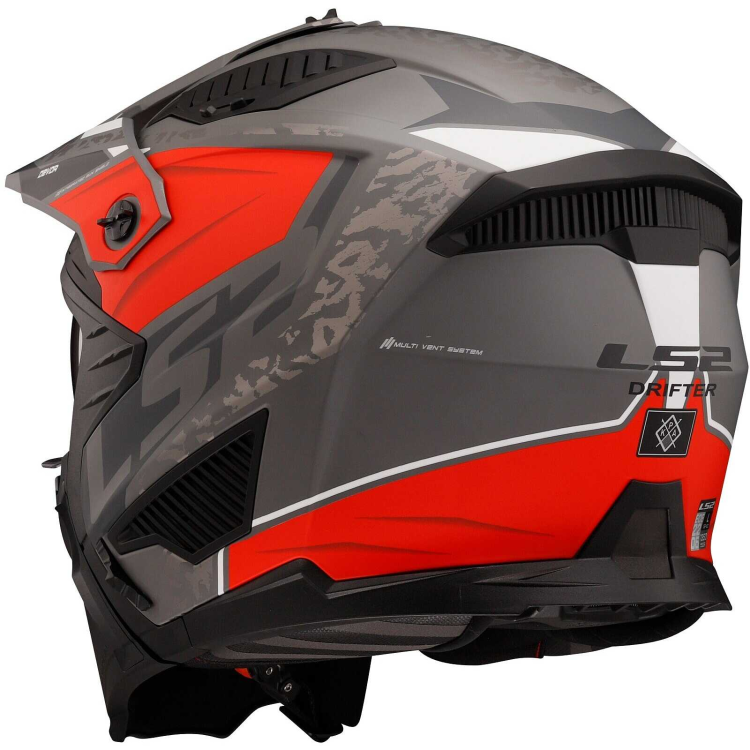 CASCO OF606 DRIFTER DEVOR M.SILVER TITANIUM RED-06 | LS2