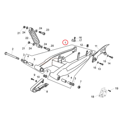 2B004345600WGA FORCELLONE CON BUSSOLE PIANTATE LAVORATE | PIAGGIO RICAMBI ORIGINALI