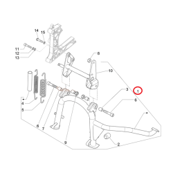 1C001018 CAVALLETTO CENTRALE | PIAGGIO RICAMBI ORIGINALI