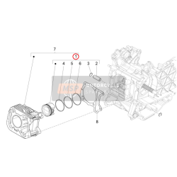 1A0007670C GR. PIST-SPIN-SEGM-ANELLI (RICAMBI) | PIAGGIO RICAMBI ORIGINALI