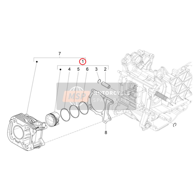 1A0007670C GR. PIST-SPIN-SEGM-ANELLI (RICAMBI) | PIAGGIO RICAMBI ORIGINALI