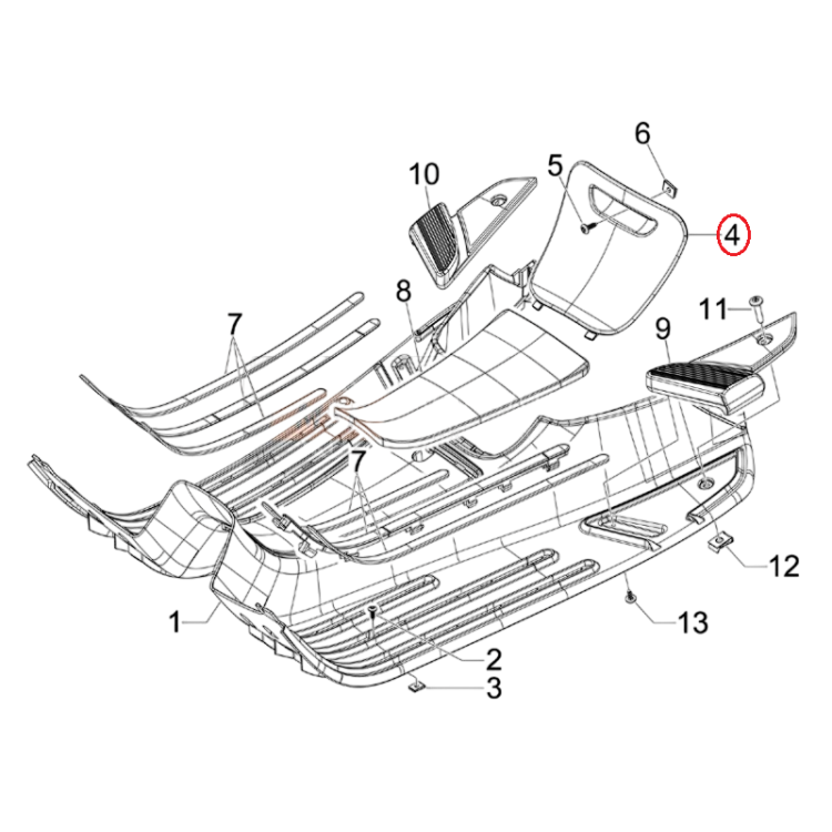 62213660ND SPORTELLO | PIAGGIO RICAMBI ORIGINALI