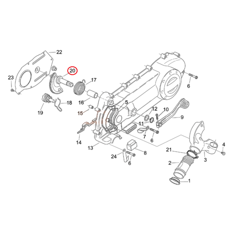 478723 ASSE MESSA IN MOTO COM | PIAGGIO RICAMBI ORIGINALI