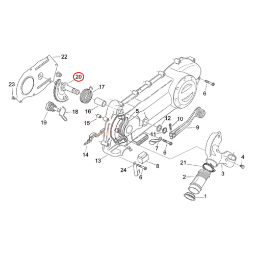 478723 ASSE MESSA IN MOTO COM | PIAGGIO RICAMBI ORIGINALI