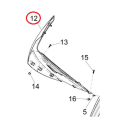 1B003747000H4 CHIUSURA SCUDO DESTRA | PIAGGIO RICAMBI ORIGINALI