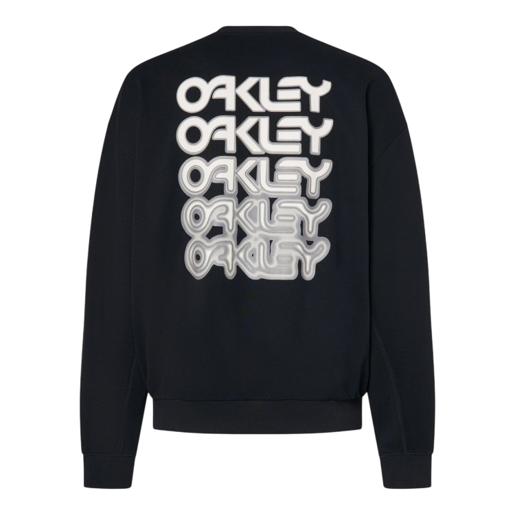OAKLEY B1B REPEATED CREWNECK SWEATSHI BLACKOUT