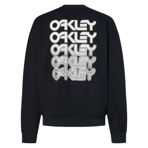 OAKLEY B1B REPEATED CREWNECK SWEATSHI BLACKOUT