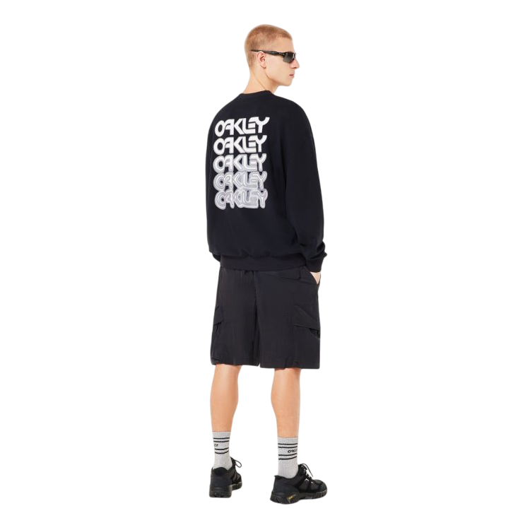 OAKLEY B1B REPEATED CREWNECK SWEATSHI BLACKOUT
