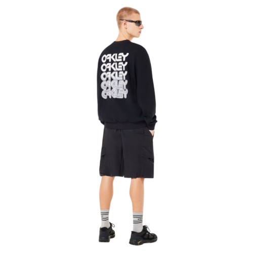 OAKLEY B1B REPEATED CREWNECK SWEATSHI BLACKOUT