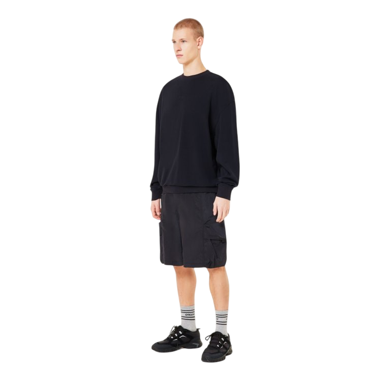 OAKLEY B1B REPEATED CREWNECK SWEATSHI BLACKOUT
