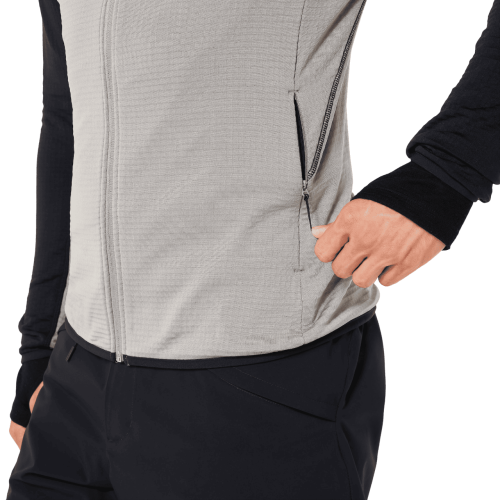 OAKLEY CANOPY FULL ZIP SWEATSHIRT CEMENT