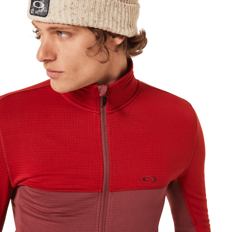 OAKLEY CANOPY FULL ZIP SWEATSHIRT FLAME RED