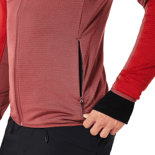 OAKLEY CANOPY FULL ZIP SWEATSHIRT FLAME RED