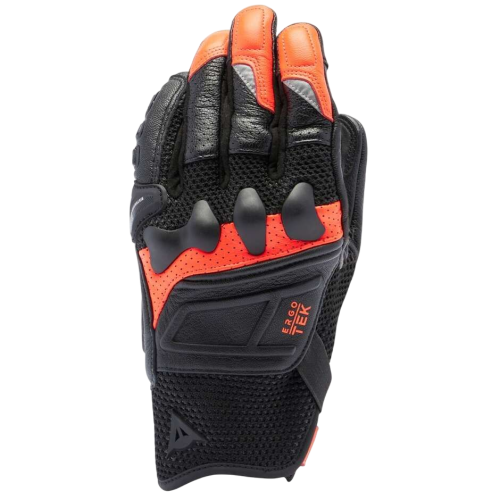 X-RIDE 2 ERGO-TEK GLOVES BLACK/RED-FLUO | DAINESE