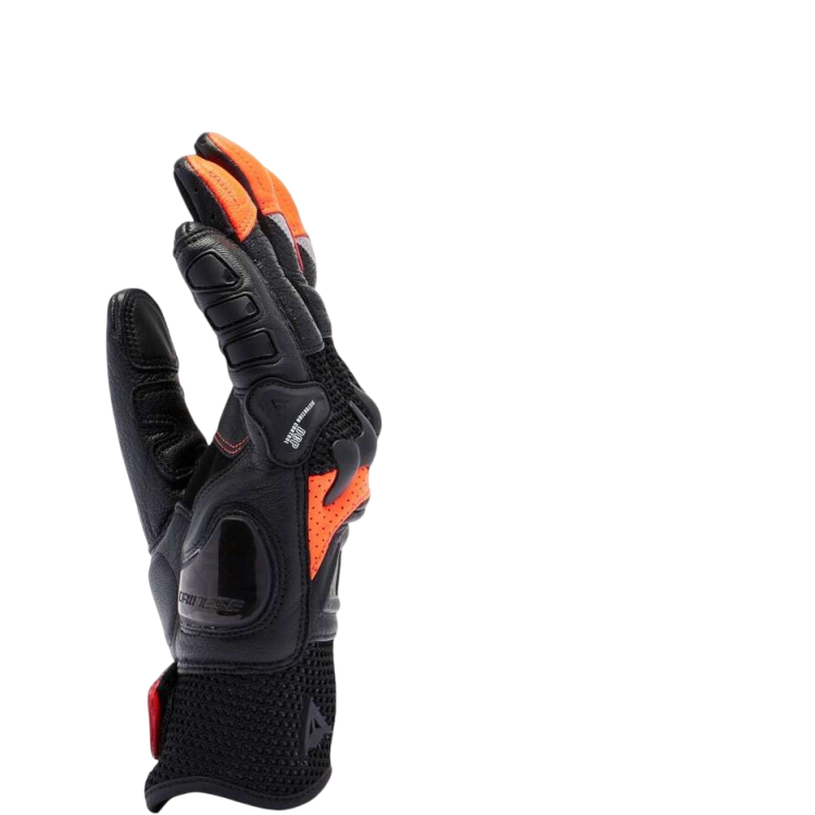 X-RIDE 2 ERGO-TEK GLOVES BLACK/RED-FLUO | DAINESE
