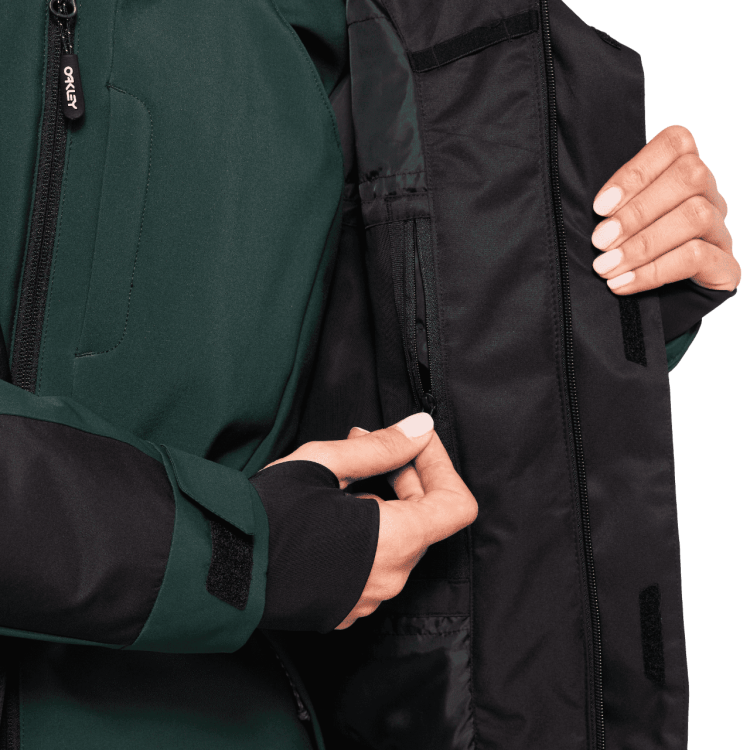 OAKLEY WMNS TNP TBT INSULATED JACKET BLACK/HUNTER GREEN