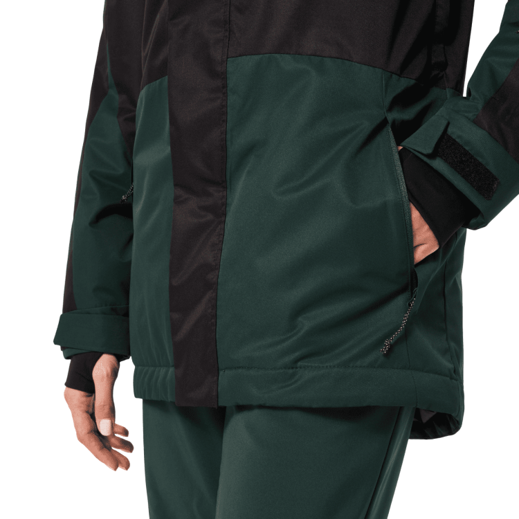 OAKLEY WMNS TNP TBT INSULATED JACKET BLACK/HUNTER GREEN
